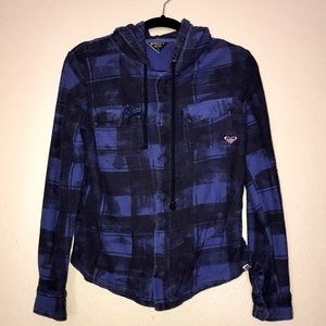 ‼️SOLD‼️ Roxy button up hoodie shirt